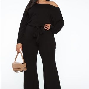 Off the shoulder jumpsuit